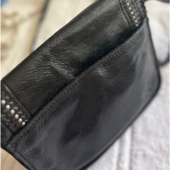 NWOT Patricia Nash Black Leather Hand Tooled Shoulder Bag Crossbody Purse Cover - Picture 15 of 17